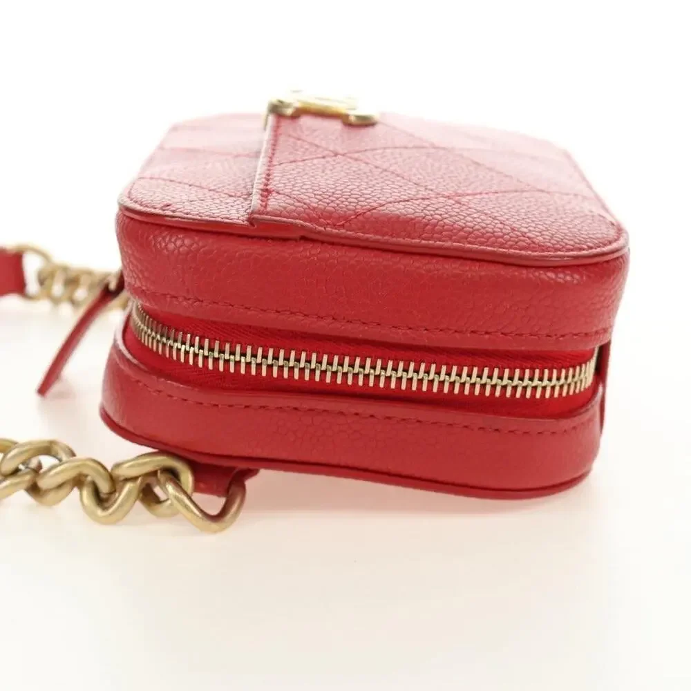 Chanel Matelasse Chic Affinity Chain Shoulder Bag Red